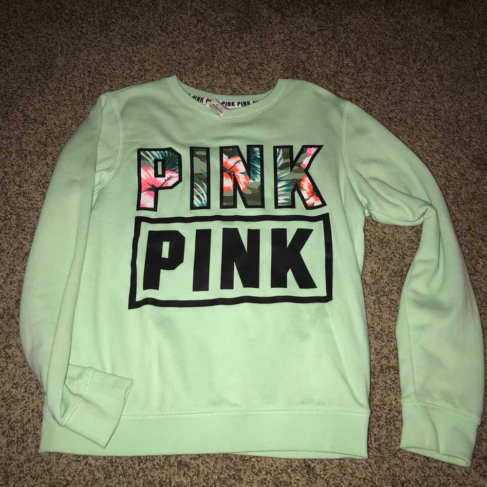 Never worn Pink VS pull over hoodie